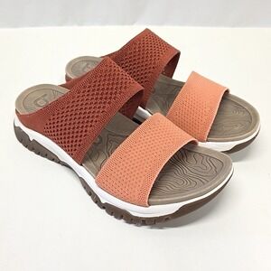 Bionica Nilsa Slide Sandals Women 8 Canyon Clay Desert Rose Knit Slip On
